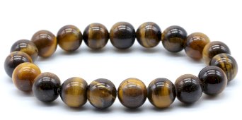 Bracciale Occhio di Tigre perle 10mm