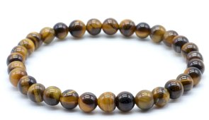 Bracciale Occhio di Tigre perline 6mm