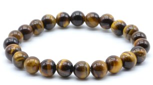 Bracciale Occhio di Tigre perle 8mm