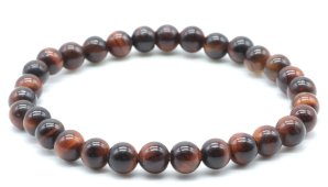 Bracciale Occhio di Toro perline 6mm