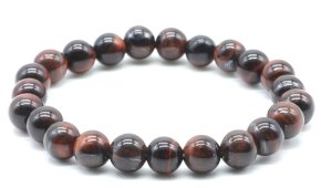 Bracciale Occhio di Toro perle 8mm