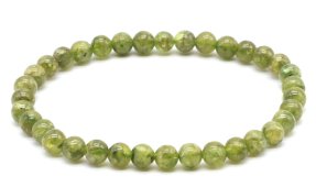 Bracciale Perle Peridoto 6mm