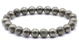 Bracciale Pirite perle 8mm