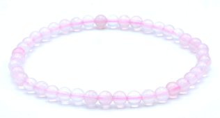 Bracciale Quarzo Rosa Perles 4mm