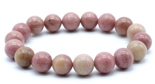 Bracciale Rhodonite Unie perles 10mm