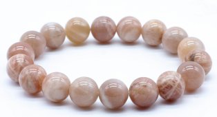 Bracciale Sunstone 'AA' perline 10mm