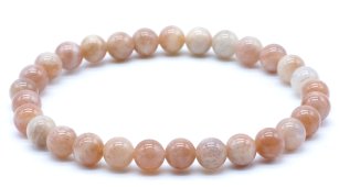 Braccialetto in pietra di sole ''AA'' perline 6 mm