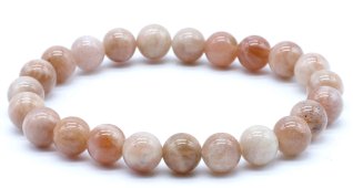 Bracciale in pietra di sole ''AA'' perline 8 mm