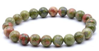 Bracciale Unakite perles 8mm