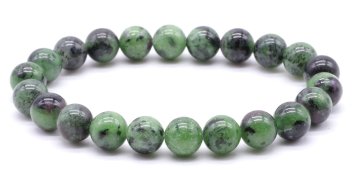 Bracciale con perle di rubino Zoïsite 8mm