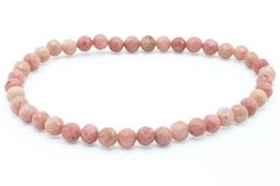 Bracciale in rodonite Unita con perline sfaccettate da 4 mm