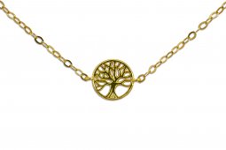 Bracciale Albero della Vita in Argento Sterling 925 - Placcato Oro