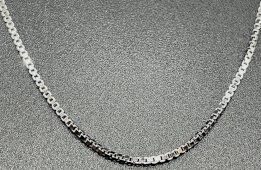 Catena in Argento 925 quadrata 0,8 mm 45 cm