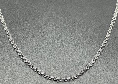 Catena in Argento 925 ovale 1,5 mm 45 cm