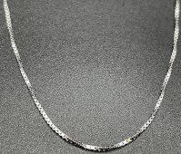 Catena in Argento 925 Esagoni 0,75 mm 45 cm