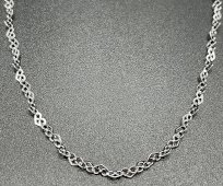 Catena in Argento 925 Cuori 2mm 45cm