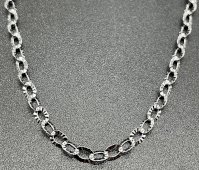 Catena in Argento 925 Lucchetto 2,5 mm 45 cm