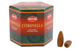 Coni di Riflusso HEM Citronella 12pz