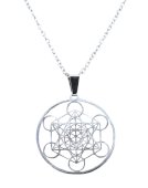 Collana Metatron in acciaio inossidabile 2,5 cm