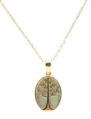 Collana in Argento 925 con Labradorite e Albero della Vita