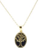 Collana in Argento 925 con Onice e Albero della Vita