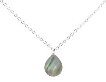 Collana con goccia labradorite in argento 925