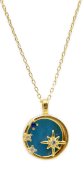 Collana in argento 925 con apatite e stelle