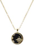 Collana in argento 925 con onice e stelle