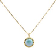 Collana rotonda in argento 925 Larimar