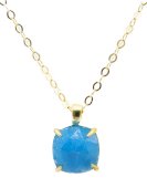 Collana quadrata in argento 925 con apatite