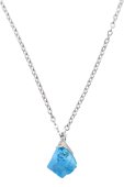 Collier Argent 925 'Cristal Sauvage' - Turchese Puro