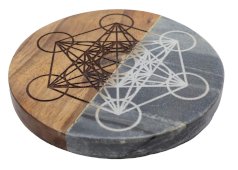 Tovaglietta Metatron in legno/marmo 10 cm