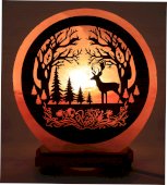 Lampada di sale Cervo nella foresta 5 kg