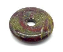 Ciambella di diaspro sangue di drago 3 cm