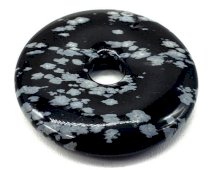 Donut Ossidiana Neve 3cm