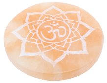 Piatto OM Hexa Arancione Selenite 10cm