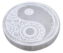 Piatto Feng Shui in selenite 10 cm