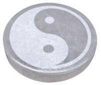 Piatto in selenite Yin-Yang 10 cm