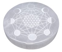 Quadrante Lunare Piatto Selenite 10cm