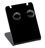 Orecchini con perle di tormalina nera da 10 mm