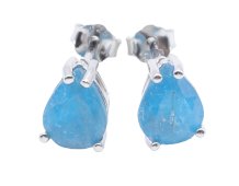 Orecchini a goccia in argento 925 con apatite