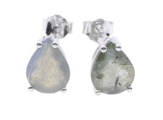 Orecchini a goccia in labradorite in argento sterling 925
