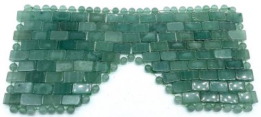 Maschera da meditazione per gli occhi con avventurina verde