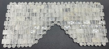 Maschera da meditazione per gli occhi in cristallo di rocca