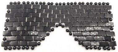 Maschera da meditazione per gli occhi di ossidiana nera