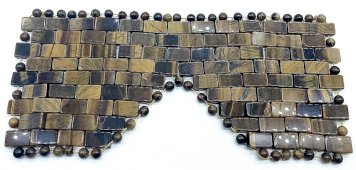 Maschera per gli occhi da meditazione con occhio di tigre