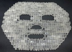 Maschera da meditazione integrale in cristallo di rocca