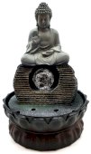 Fontana in Resina Buddha Salutante Seduto 28 cm