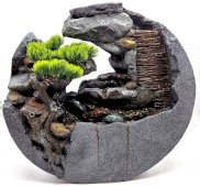 Fontana in Resina Cascata & Albero 55 cm