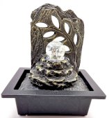 Fontana in Resina Meditazione Foglia 29 cm